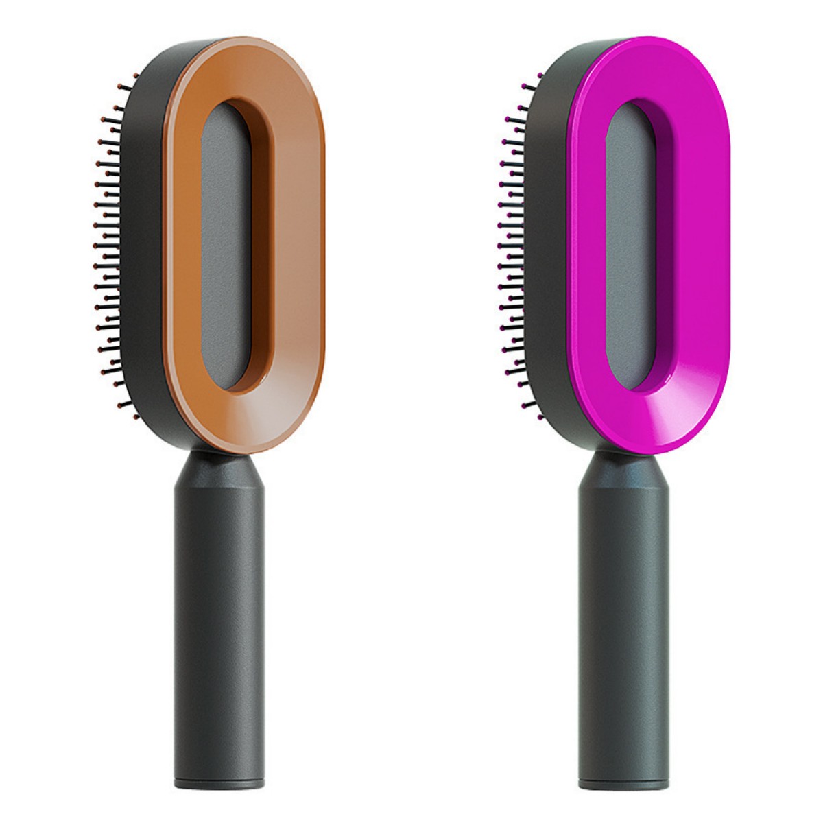 Brosse à cheveux autonettoyante pour femmes Nettoyage à une touche Perte de cheveux Airbag Massage Peigne à cuir chevelu Brosse à cheveux antistatique