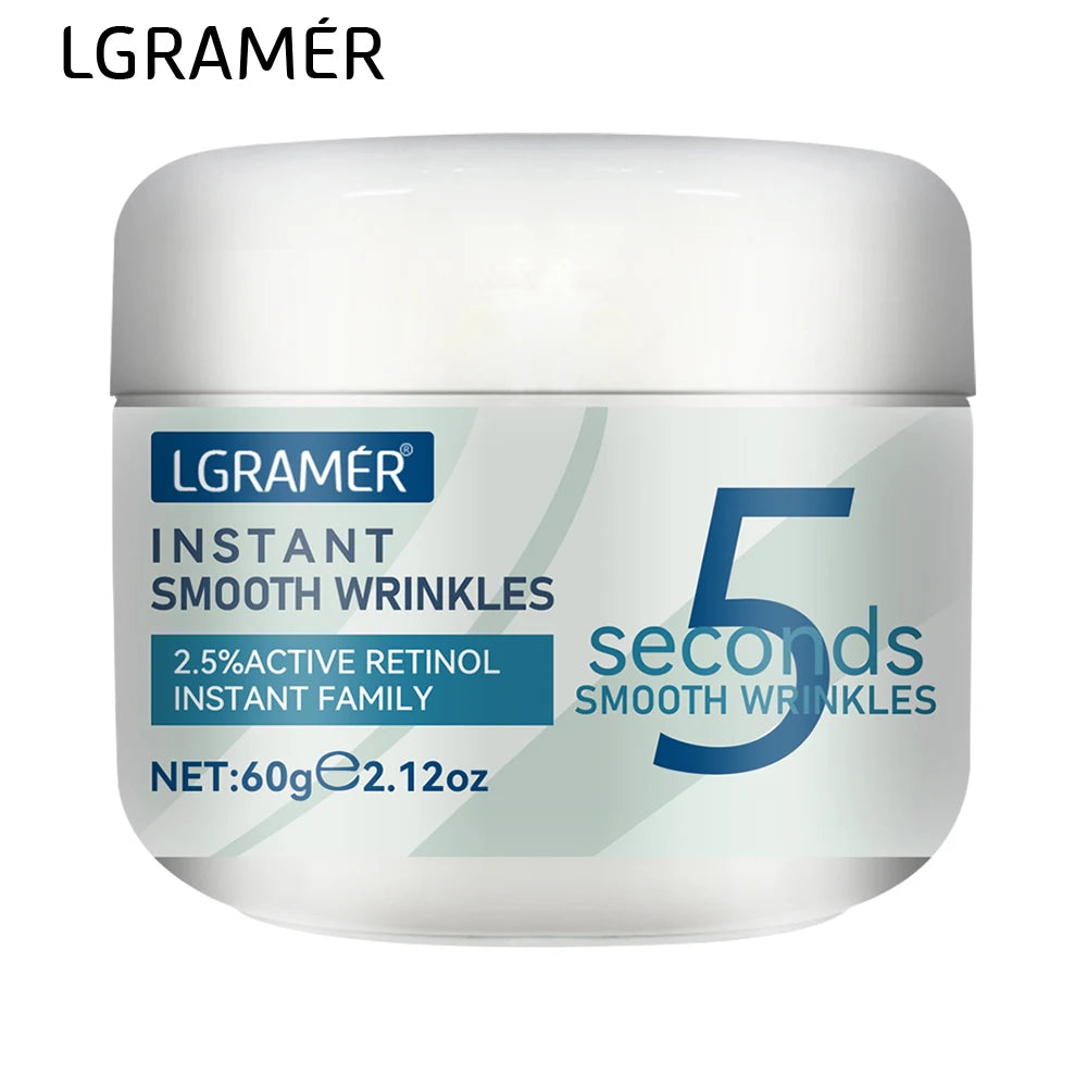 5 secondes Crème anti-rides au rétinol Ligne anti-âge instantanée Crème de décoloration raffermissante pour le visage Crème hydratante pour la peau fine