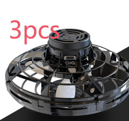 Mini Fingerpoint Gyro Interactive Decompression Toy Drone LED UFO Type Hélicoptère Volant Spinner Toy Enfants