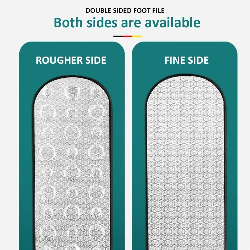 Lime à pieds en acier inoxydable 304 de haute qualité Dissolvant de callosités double face pour peau morte Outils de pédicure professionnels Grattoir calleux