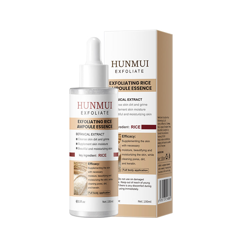 Ampoule exfoliante de riz noir HUNMUI