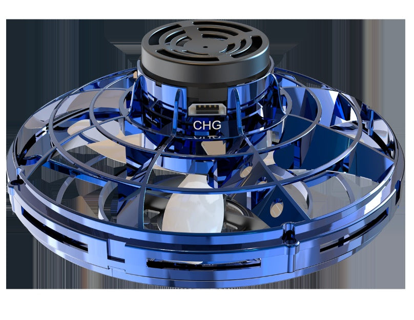 Mini Fingerpoint Gyro Interactive Decompression Toy Drone LED UFO Type Hélicoptère Volant Spinner Toy Enfants