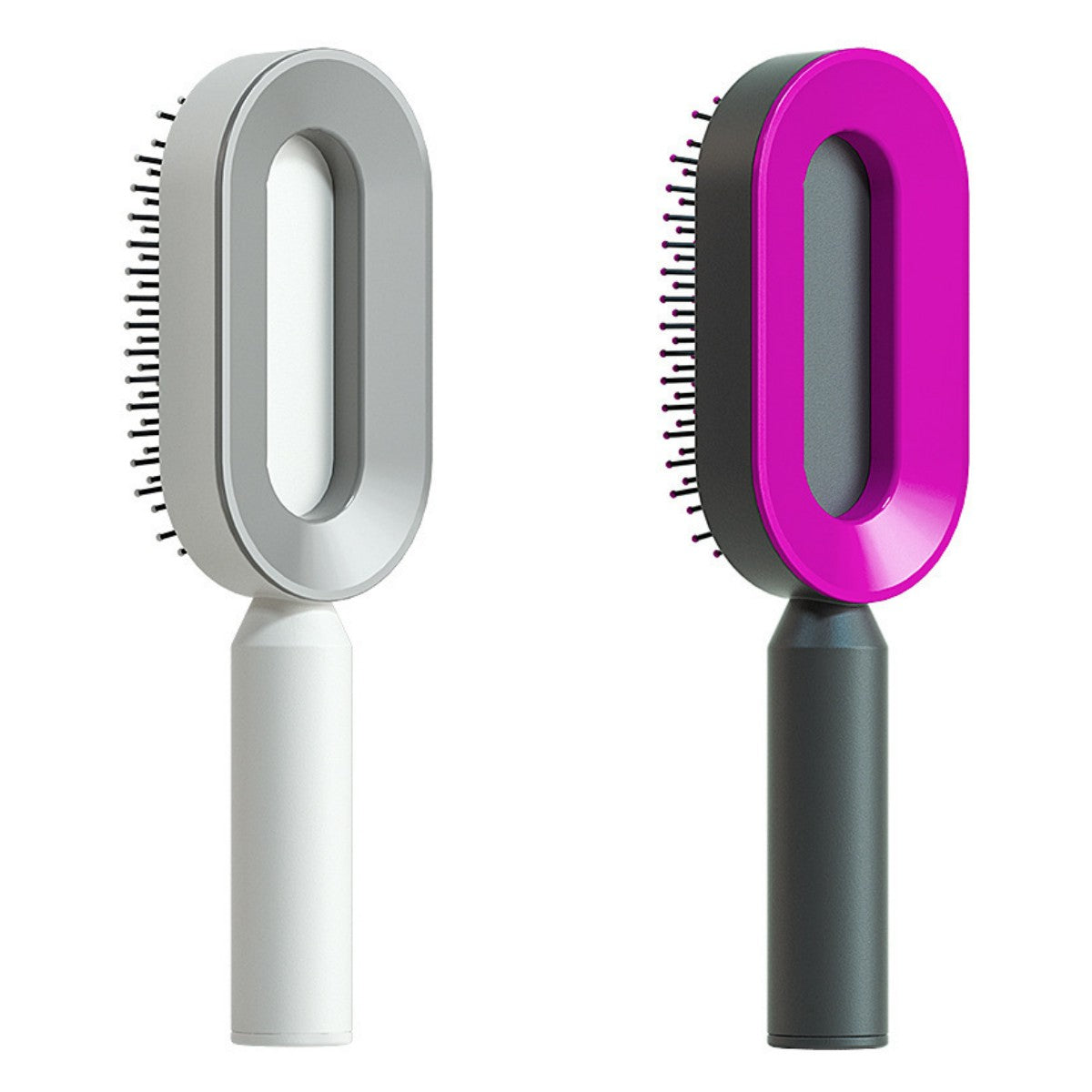 Brosse à cheveux autonettoyante pour femmes Nettoyage à une touche Perte de cheveux Airbag Massage Peigne à cuir chevelu Brosse à cheveux antistatique
