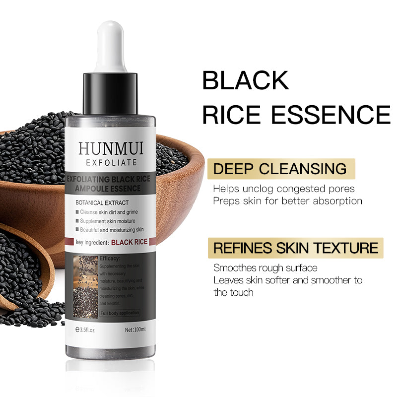 Ampoule exfoliante de riz noir HUNMUI
