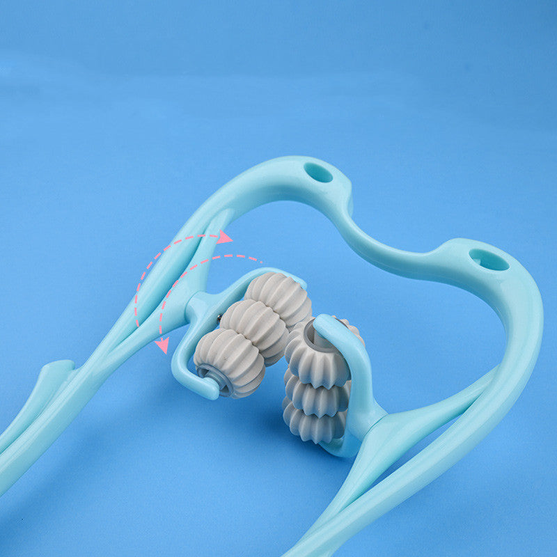 Masseur de cou manuel multifonctionnel à Six roues, outil de Massage à rouleaux