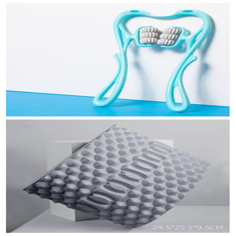 Masseur de cou manuel multifonctionnel à Six roues, outil de Massage à rouleaux