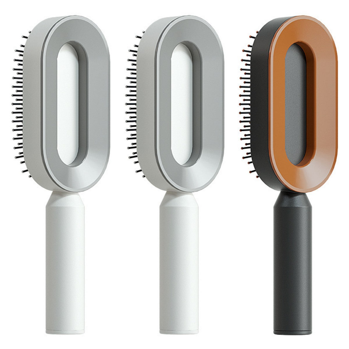 Brosse à cheveux autonettoyante pour femmes Nettoyage à une touche Perte de cheveux Airbag Massage Peigne à cuir chevelu Brosse à cheveux antistatique