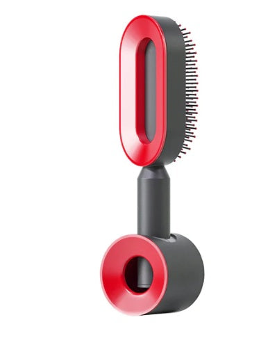 Brosse à cheveux autonettoyante pour femmes Nettoyage à une touche Perte de cheveux Airbag Massage Peigne à cuir chevelu Brosse à cheveux antistatique