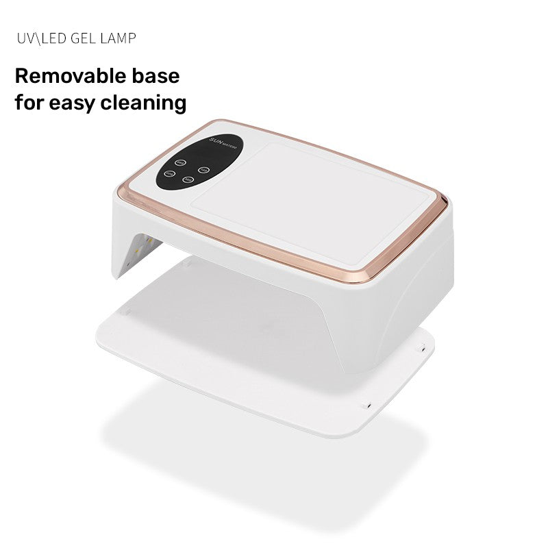 Sèche-ongles professionnel 380W 90 Leds Sèche-ongles Lampe UV pour le durcissement de tous les gels Vernis à ongles Détection de mouvement Manucure Pédicure
