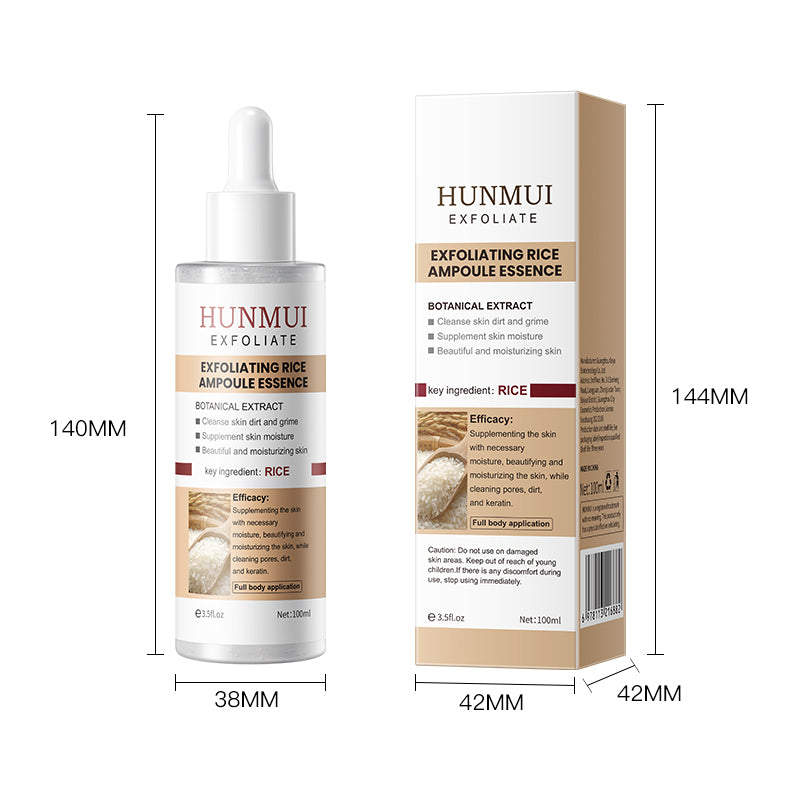 Ampoule exfoliante de riz noir HUNMUI