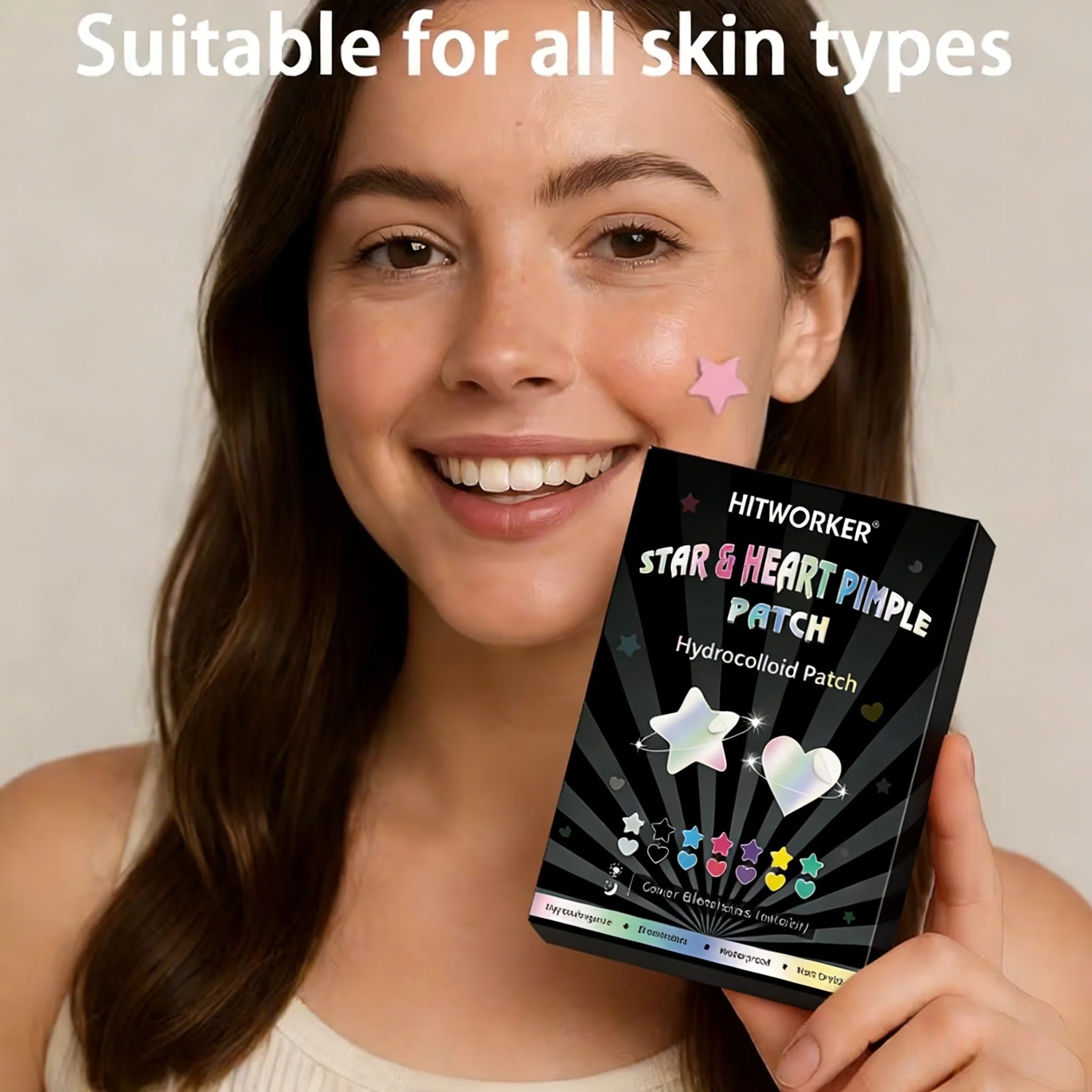 252/504/1008-Piece HITWORKER Acne Patches | Housse invisible contre les imperfections, enrichie d’huile d’arbre à thé, nettoyage doux