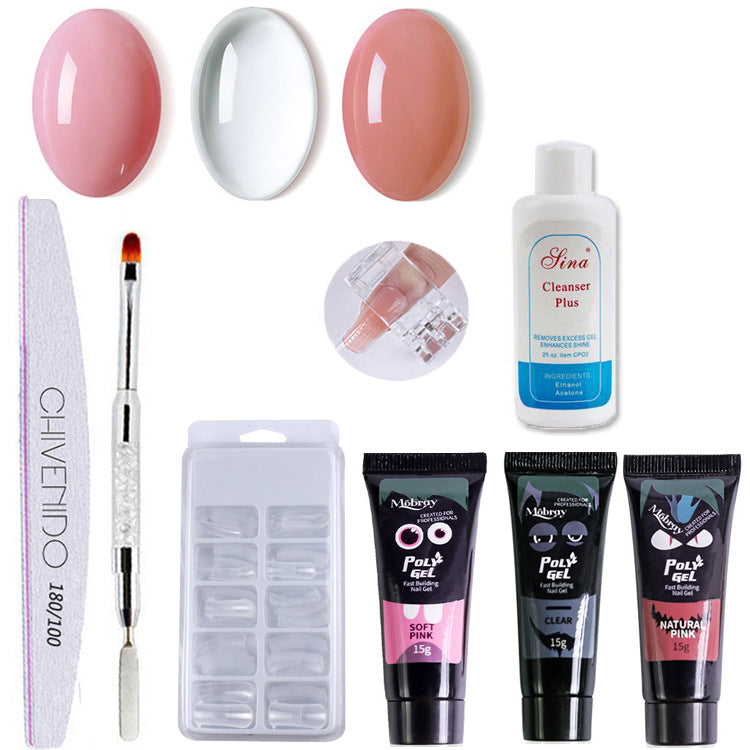 Ensemble de colle d’extension solide Nail Art