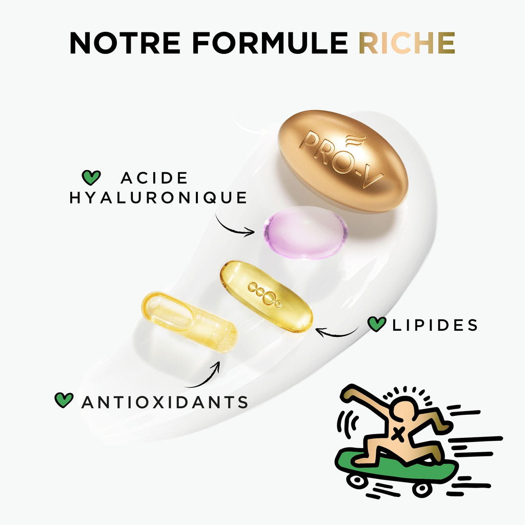 Pantene Pro-V x Keith Haring Art Collection Repair & Protect Conditioner 3 Minute Miracle 220ml Cheveux secs et abîmés, Active Nutri-Plex, aide à réparer les dommages visibles en 1 application