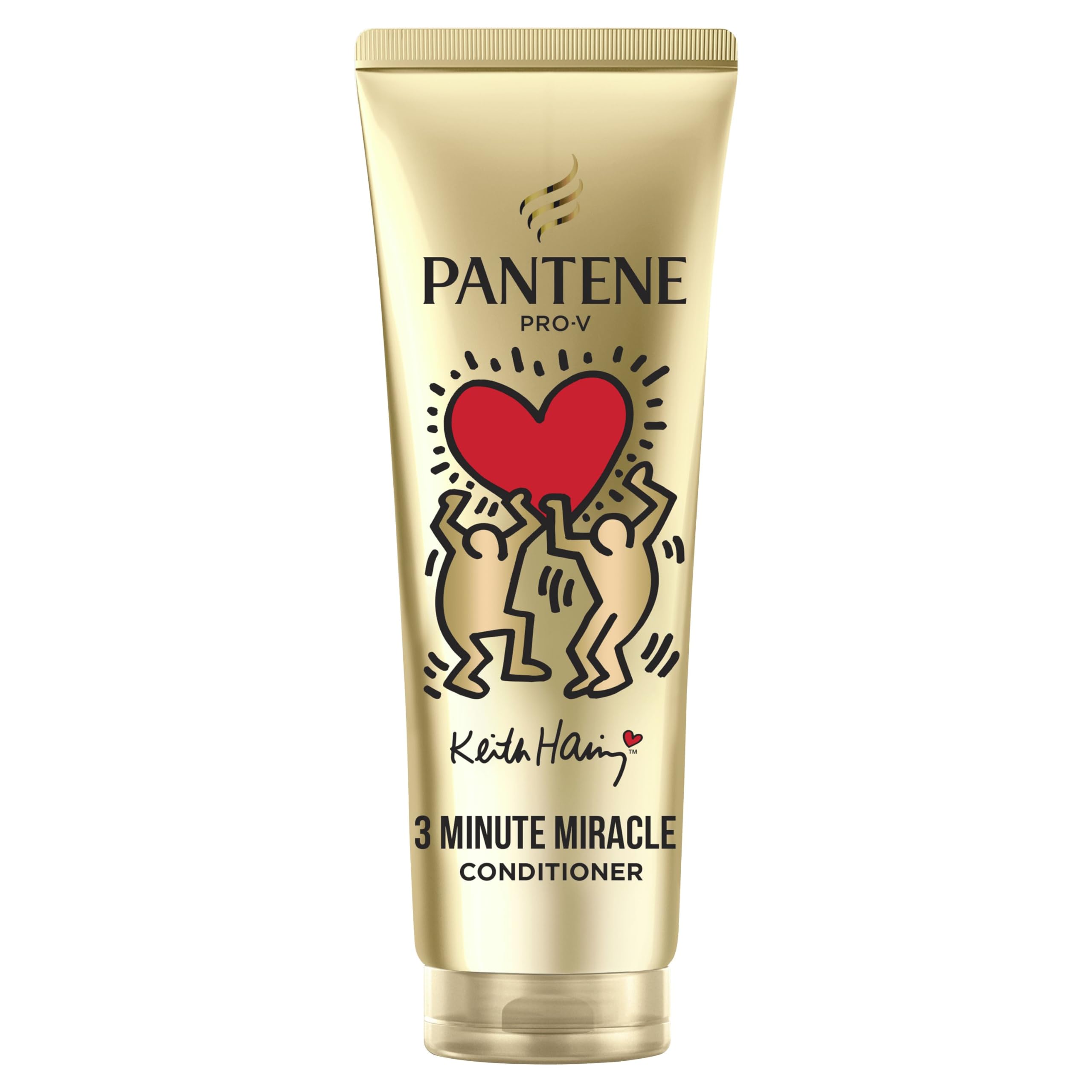Pantene Pro-V x Keith Haring Art Collection Repair & Protect Conditioner 3 Minute Miracle 220ml Cheveux secs et abîmés, Active Nutri-Plex, aide à réparer les dommages visibles en 1 application