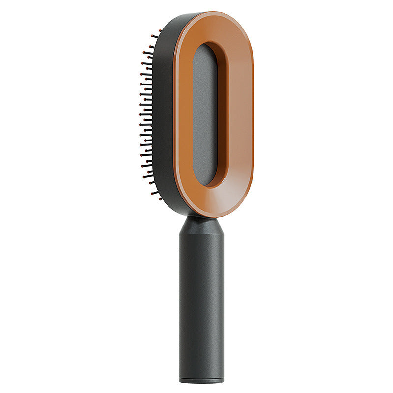 Brosse à cheveux autonettoyante pour femmes Nettoyage à une touche Perte de cheveux Airbag Massage Peigne à cuir chevelu Brosse à cheveux antistatique