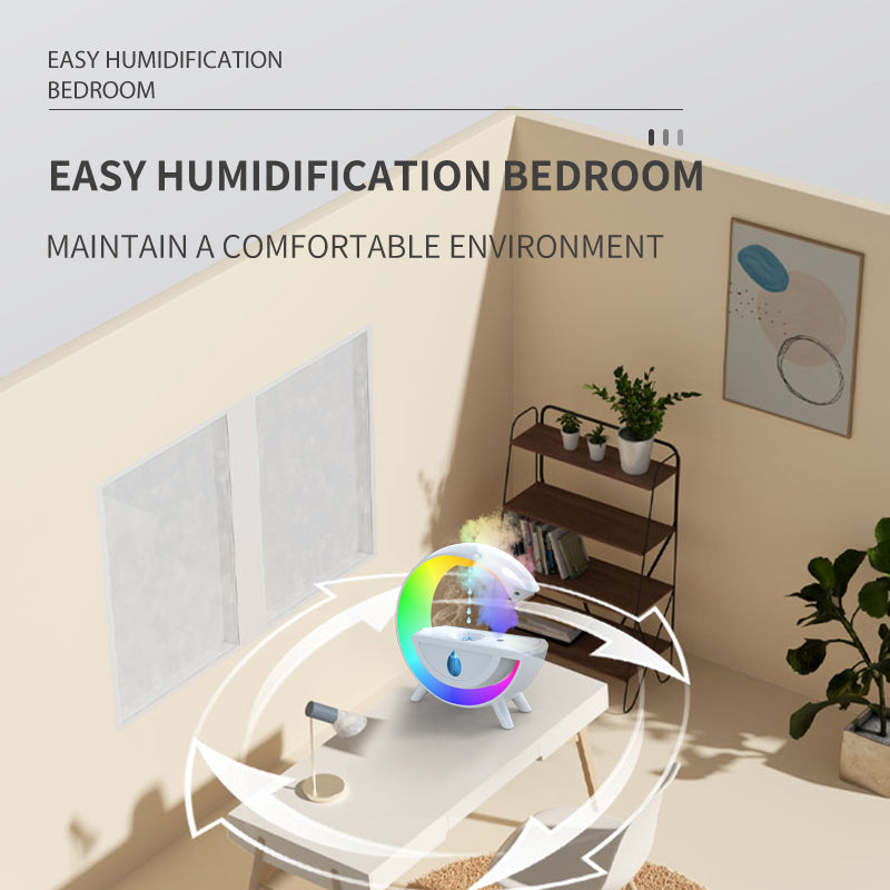 Humidificateur anti-gravité Goutte d’eau Bureau RVB Veilleuse LED pour chambre intérieure Décoration Atmosphère créative Lampes de table