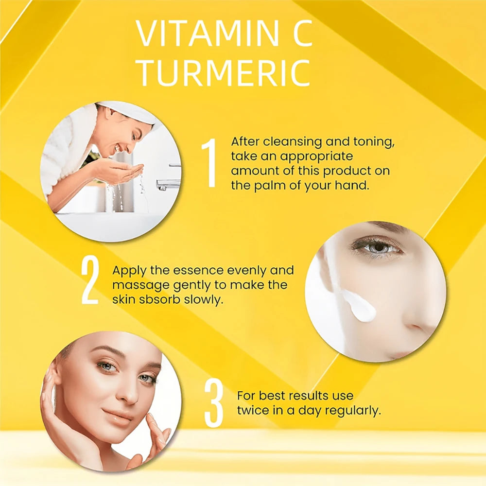 Curcuma Vitamine C Crème pour le visage Rétinol Hydratant Raffermissant Hyaluronique Éclaircissement Réparateur Crèmes blanchissantes pour soins de la peau lisses