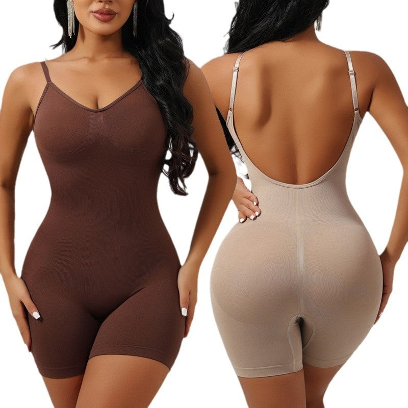 Body Shaping Bodysuit for Women Sexy Backless Underwear Slimming and Shaping Full Body Compression  Form-Fitting Waist-Cinching Bodysuit