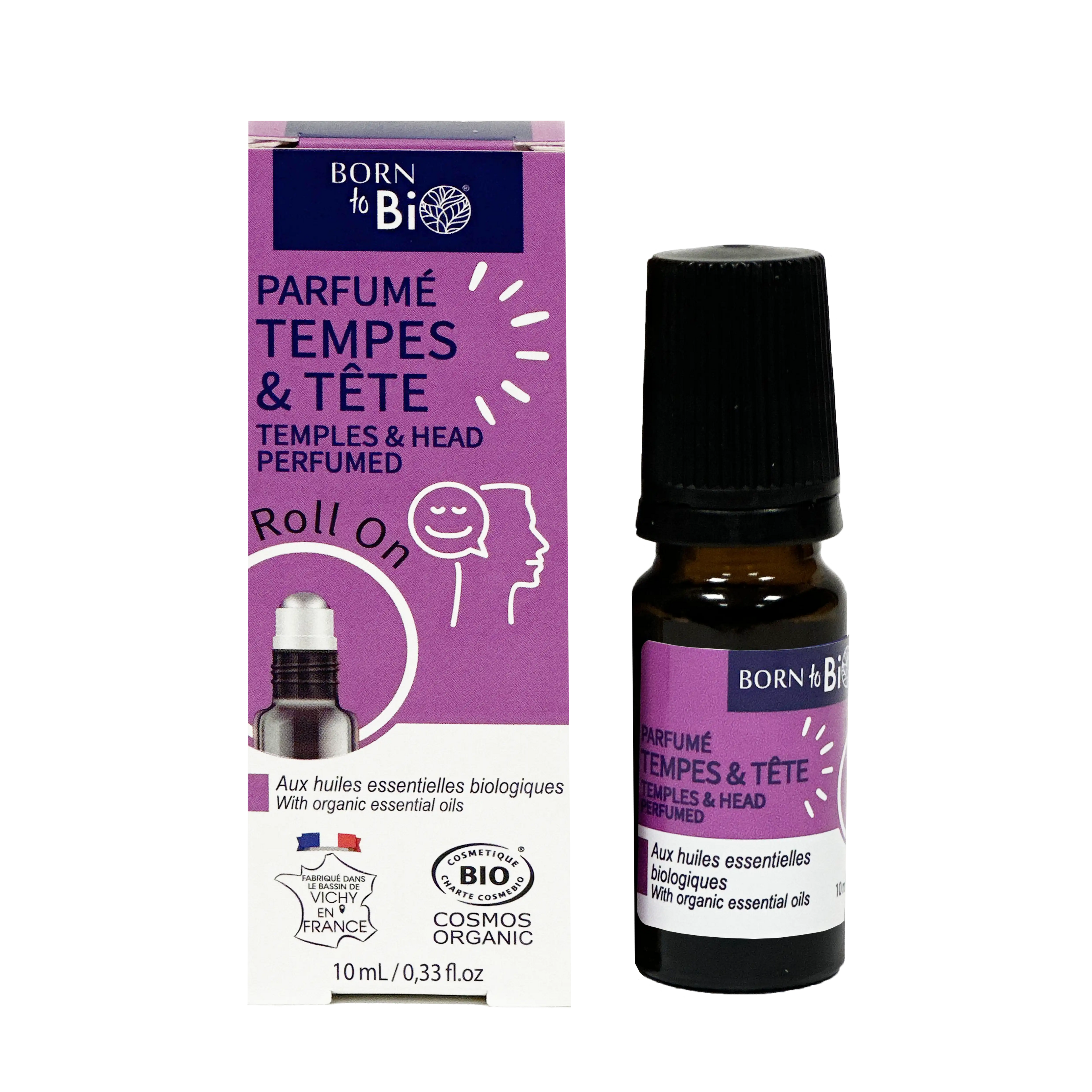 Roll-On Tempes & Tête Certifié Bio