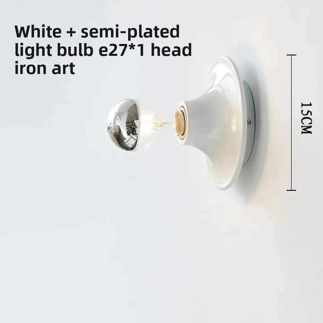 Bauhaus Retro UFO Flying Saucer Ripple Wall and Ceiling Lamp