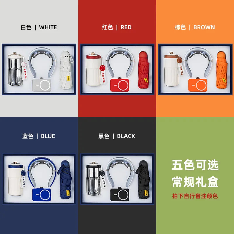 Réunion annuelle Anniversaire Business GiftSet ThermosCup Gift Box CompanyEvent SouvenirGifts personnalisés pour les clients et les employés