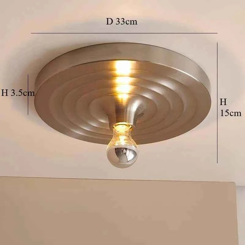Bauhaus Retro UFO Flying Saucer Ripple Wall and Ceiling Lamp