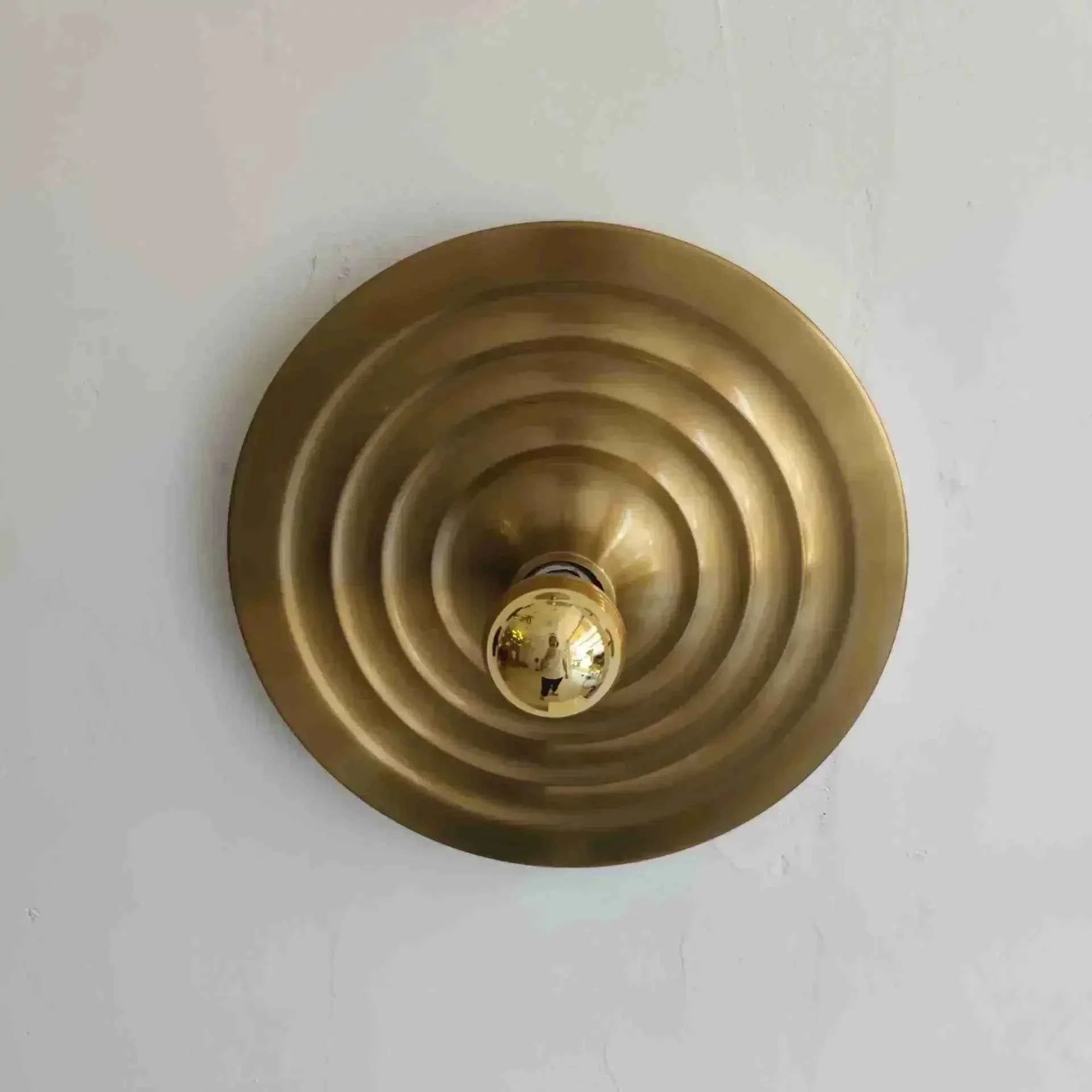 Bauhaus Retro UFO Flying Saucer Ripple Wall and Ceiling Lamp