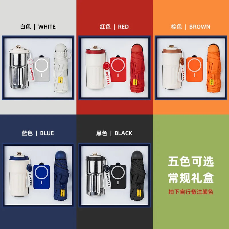 Réunion annuelle Anniversaire Business GiftSet ThermosCup Gift Box CompanyEvent SouvenirGifts personnalisés pour les clients et les employés