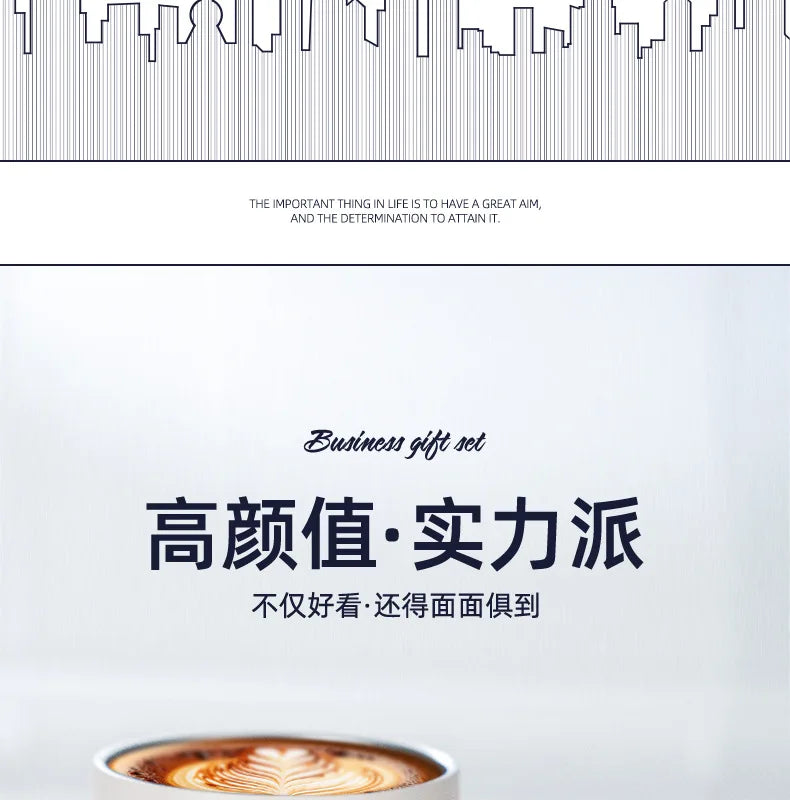 Réunion annuelle Anniversaire Business GiftSet ThermosCup Gift Box CompanyEvent SouvenirGifts personnalisés pour les clients et les employés