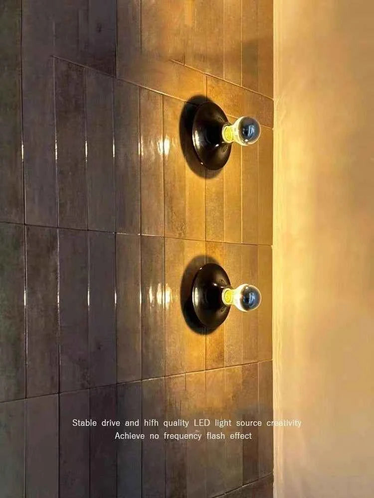 Bauhaus Retro UFO Flying Saucer Ripple Wall and Ceiling Lamp