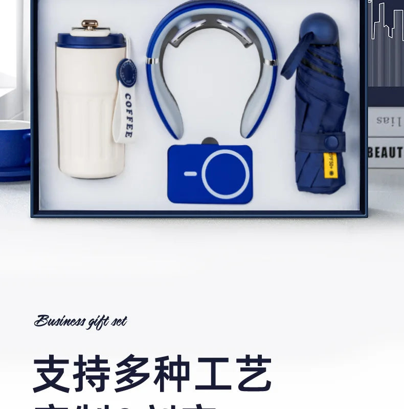 Réunion annuelle Anniversaire Business GiftSet ThermosCup Gift Box CompanyEvent SouvenirGifts personnalisés pour les clients et les employés