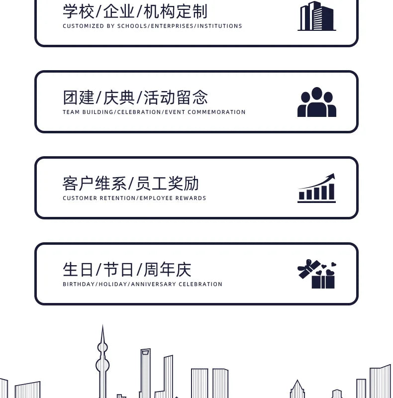 Réunion annuelle Anniversaire Business GiftSet ThermosCup Gift Box CompanyEvent SouvenirGifts personnalisés pour les clients et les employés