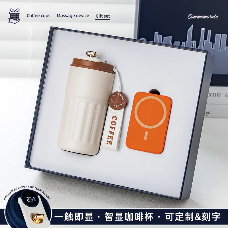 Réunion annuelle Anniversaire Business GiftSet ThermosCup Gift Box CompanyEvent SouvenirGifts personnalisés pour les clients et les employés