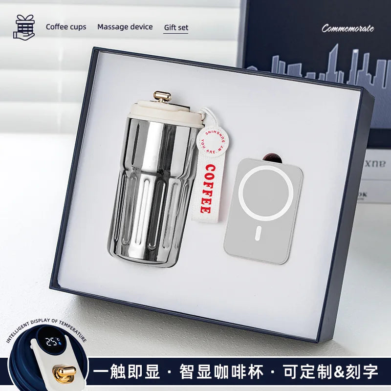 Réunion annuelle Anniversaire Business GiftSet ThermosCup Gift Box CompanyEvent SouvenirGifts personnalisés pour les clients et les employés
