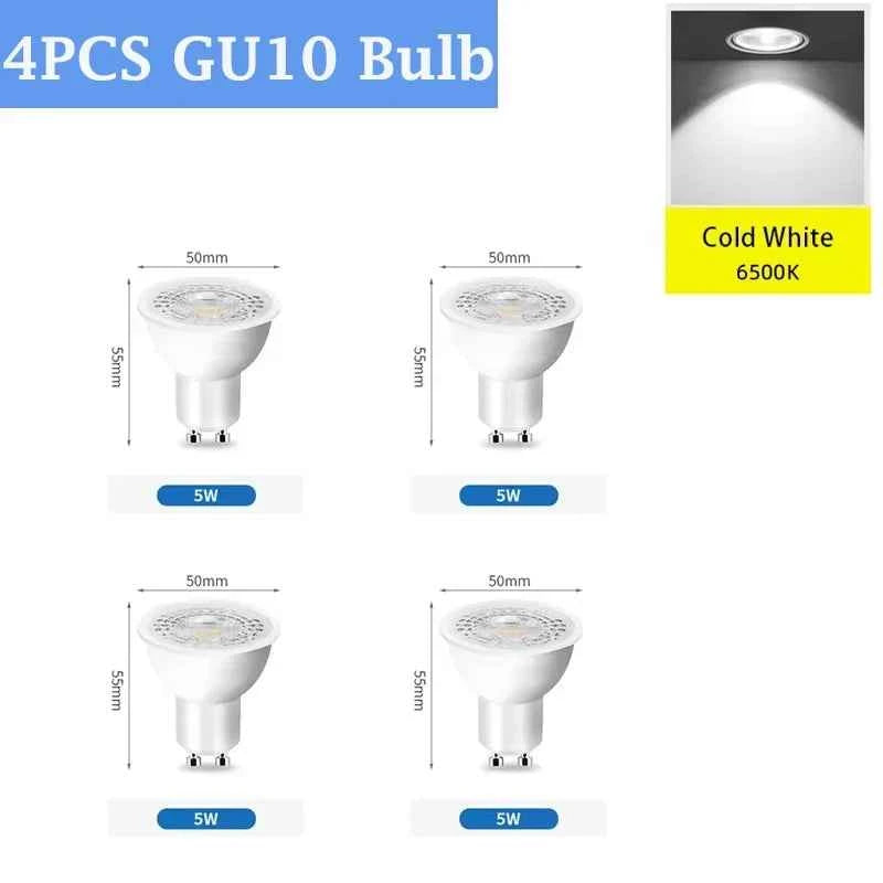 Adjustable LED Ceiling Spotlight Aluminum GU10 Pendant Track Lamp