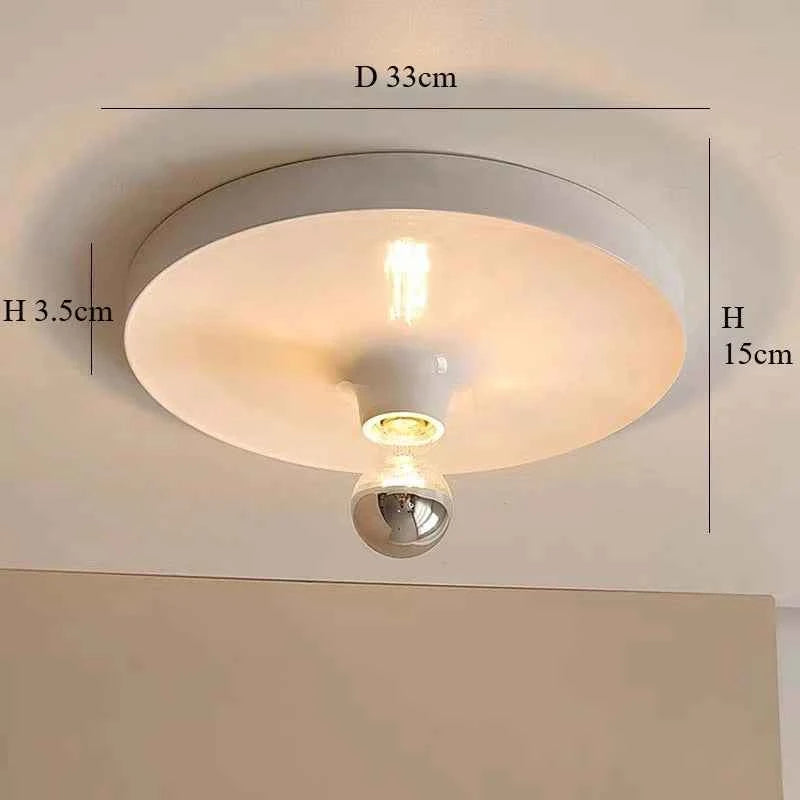 Bauhaus Retro UFO Flying Saucer Ripple Wall and Ceiling Lamp