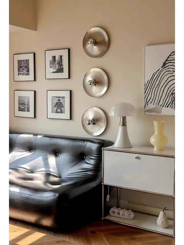 Bauhaus Retro UFO Flying Saucer Ripple Wall and Ceiling Lamp