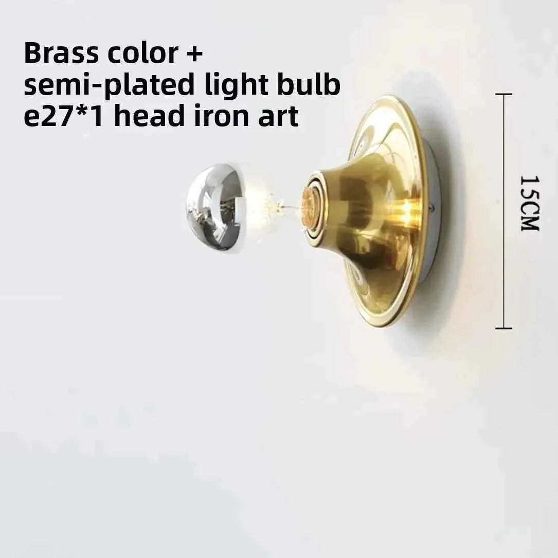 Bauhaus Retro UFO Flying Saucer Ripple Wall and Ceiling Lamp