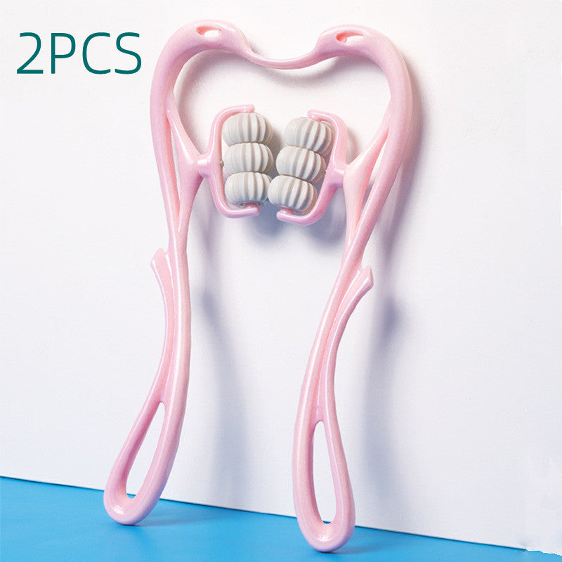 Masseur de cou manuel multifonctionnel à Six roues, outil de Massage à rouleaux