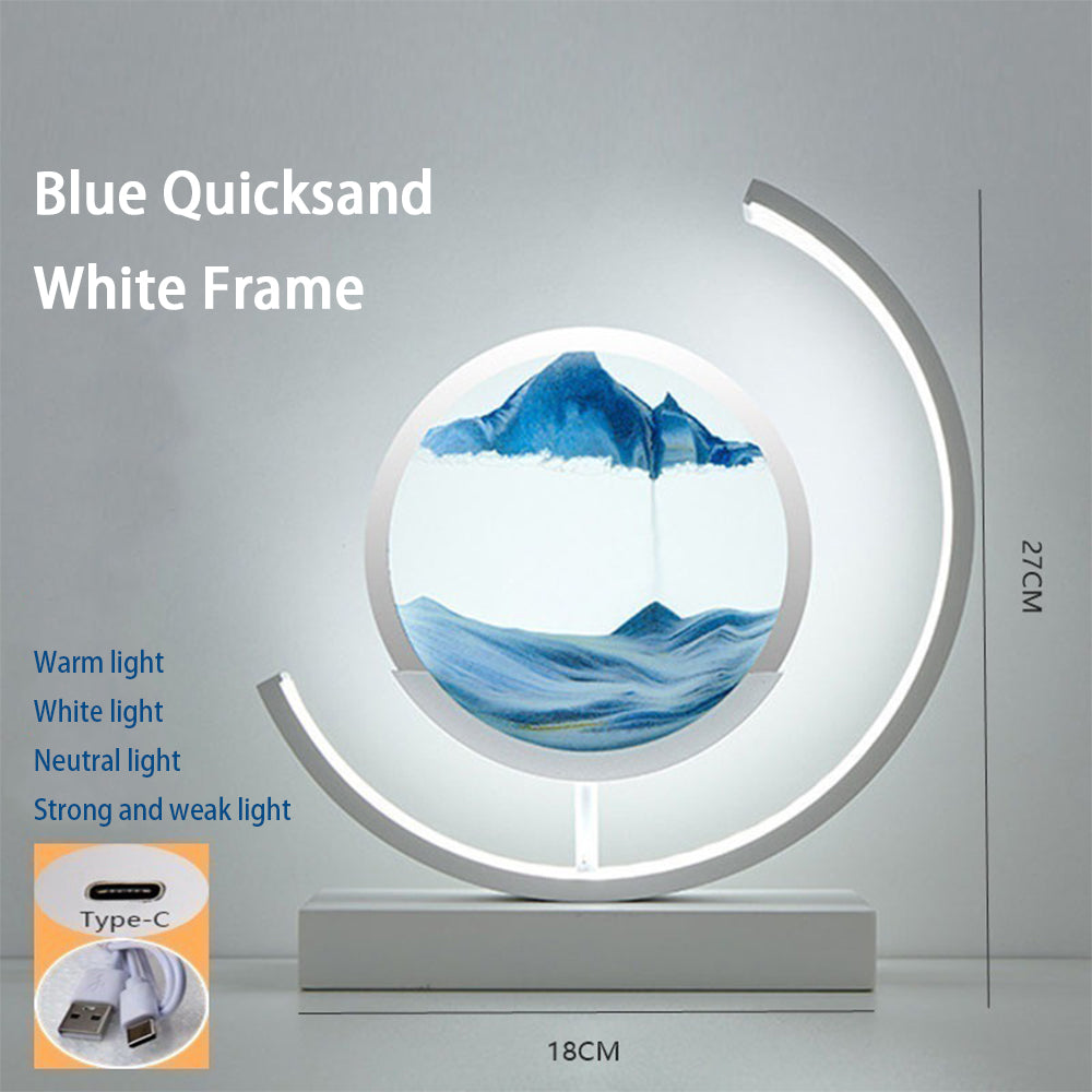 Verre Courant Sable Coloré Peinture Lampe Décoration Fait À La Main DIY Matériel Pack Atmosphère Cadeau Créatif Veilleuse Rechargeable