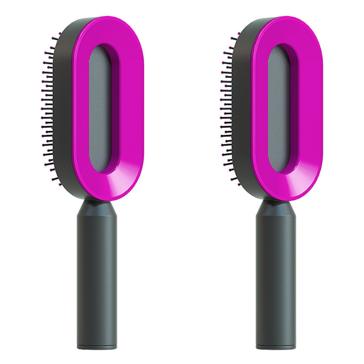 Brosse à cheveux autonettoyante pour femmes Nettoyage à une touche Perte de cheveux Airbag Massage Peigne à cuir chevelu Brosse à cheveux antistatique