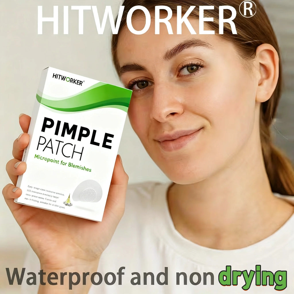27/54/81-Piece HITWORKER Acne Patches - Infused with Salicylic Acid, Tea Tree Oil & Calendula Oil | For Acne & Blemishes, Residu