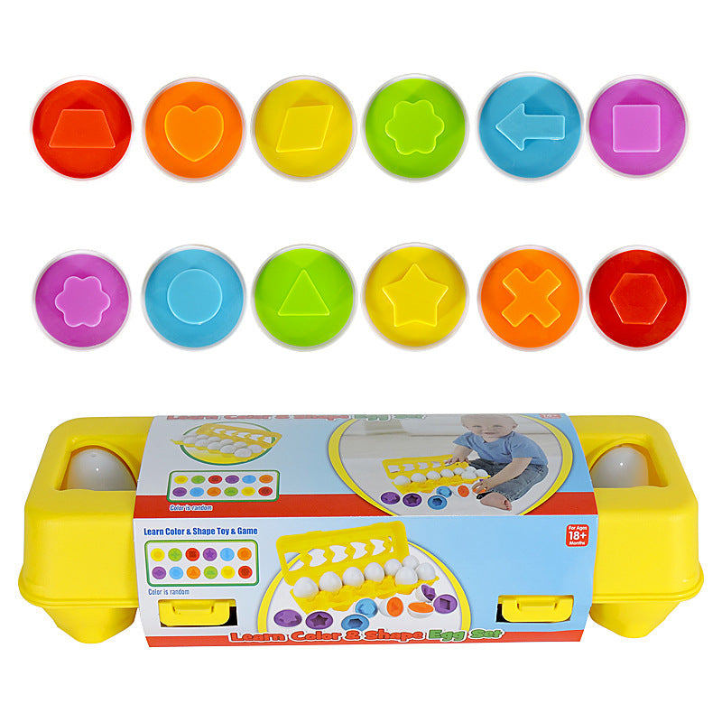 Bébé Apprentissage Jouet éducatif Œuf intelligent Jouets Jeux de forme Trieurs assortis Jouets Oeufs Montessori Jouets pour enfants Enfants