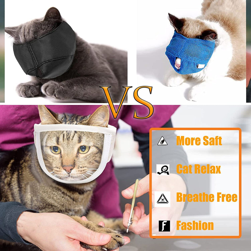 Anti-morsure Chiot Chaton Muselières Masque Produit pour animaux de compagnie Museau de chat Chiens respirants Chats Bains Outils de toilettage
