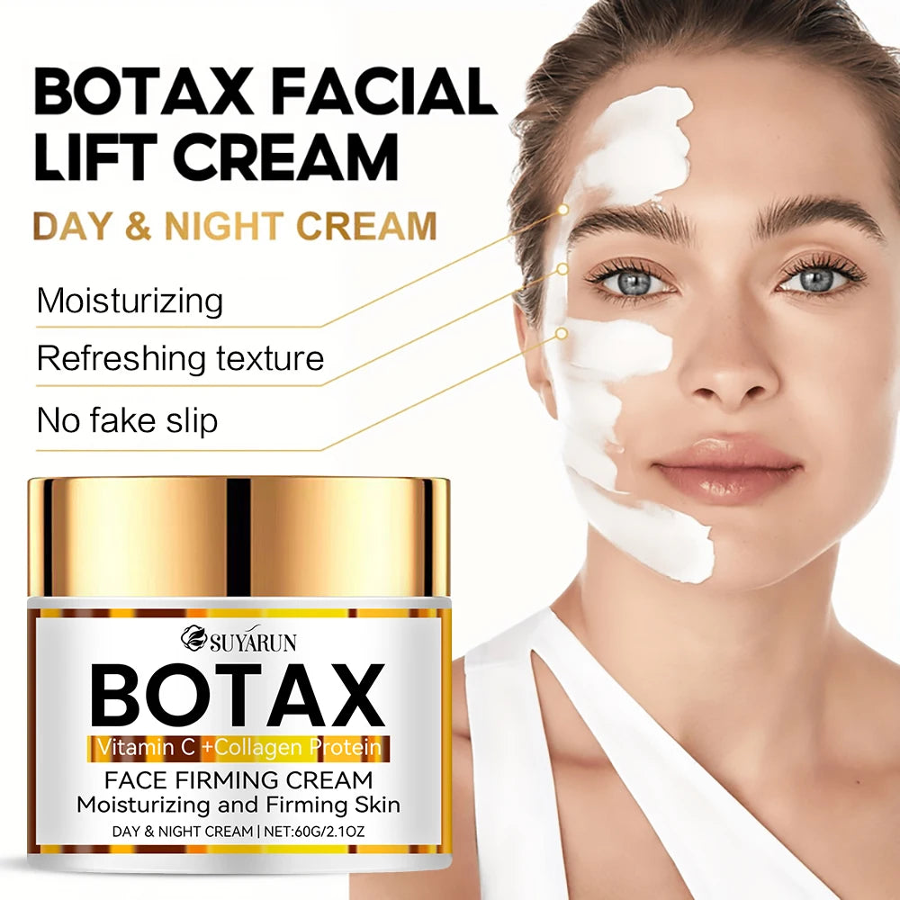 Crème visage anti-âge professionnelle Botax SUYARUN | Formule de réduction des rides et de raffermissement de la peau | Ingrédients naturels.