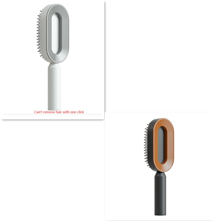 Brosse à cheveux autonettoyante pour femmes Nettoyage à une touche Perte de cheveux Airbag Massage Peigne à cuir chevelu Brosse à cheveux antistatique