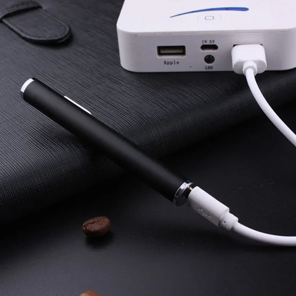 Allume-cigare Rechargeable en métal classique, Mini cylindrique, sans flamme, Recharge électronique, briquet USB, cadeau pour fumeur