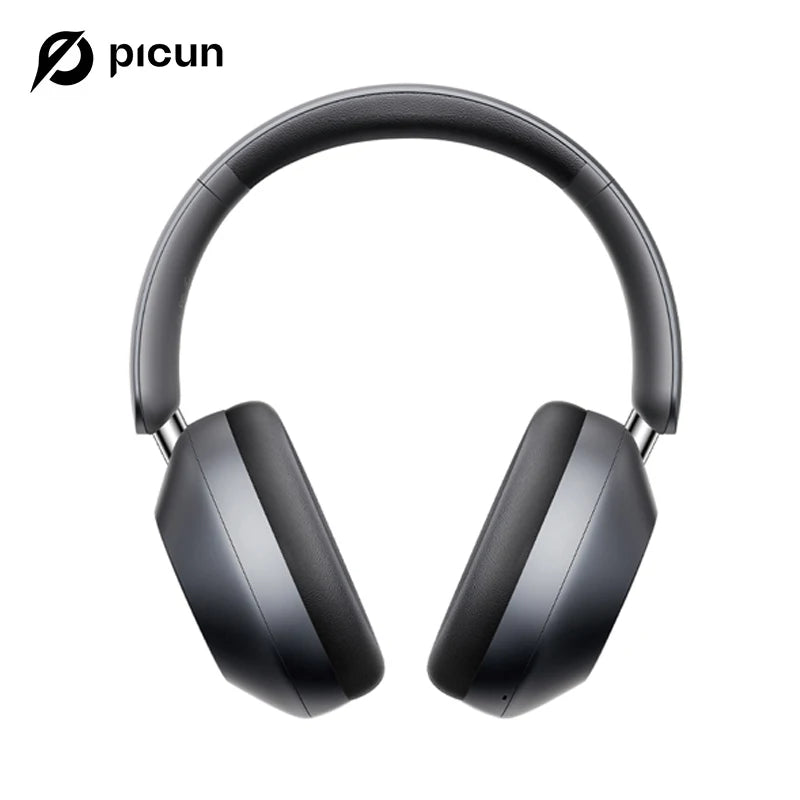 Picun-Casque sans fil à suppression active du bruit F6, suivi de la tête, audio 3D, ANC haute résolution 40mm, casque Bluetooth, contrôle par câble HIFI