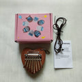 Mini Kalimba – Piano à pouce à 8 touches, 1 paquet, Style goutte d'eau, Instrument mignon, Portable, coffret cadeau exquis pour