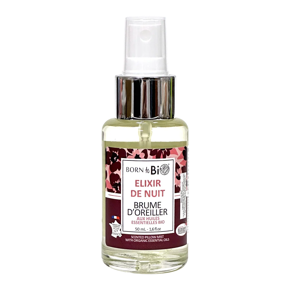Brume d'oreiller Elixir de Nuit aux huiles essentielles Bio